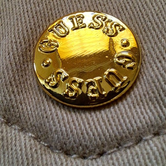 GUESS Factory womens MOTO JACKET BEIGE Size SMALL CANVAS coat **COLOR = BEIGE** - Picture 6 of 15